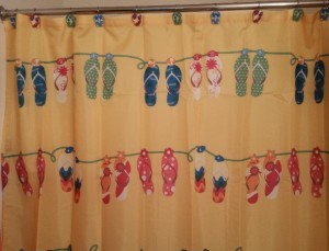 Flip Flop Shower Curtain